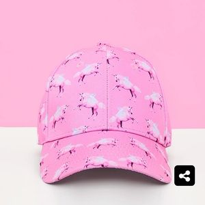 PRETTYLITTLETHING Unicorn Pink Baseball Cap